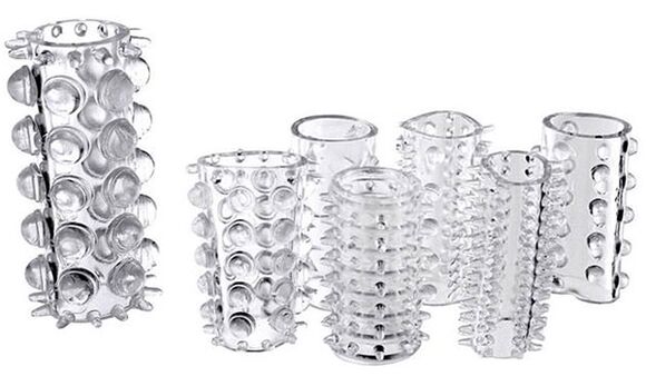 Πυκνωτικά, ανάγλυφα προσαρτήματα στο πέος για να ενισχύσουν τις ευχάριστες αισθήσεις του συντρόφου